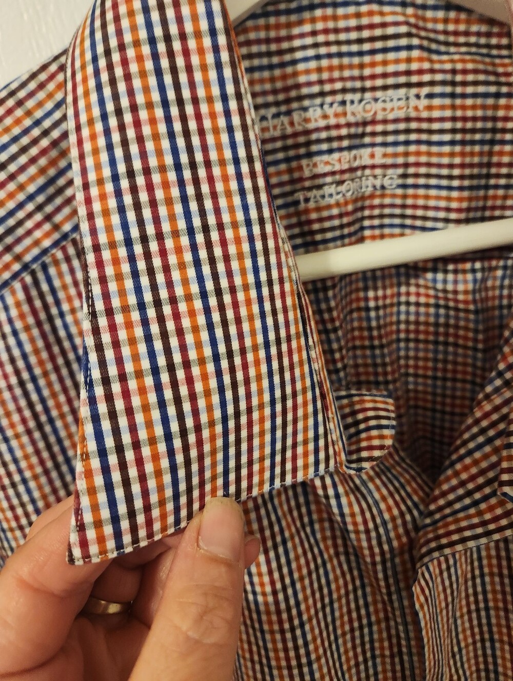 Harry Rosen Bespoke Custom Tailored Men's Button Down Shirt - Picture 4 of 13